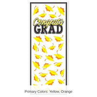 12 Pack Bulk Yellow Congrats Grad Door Cover