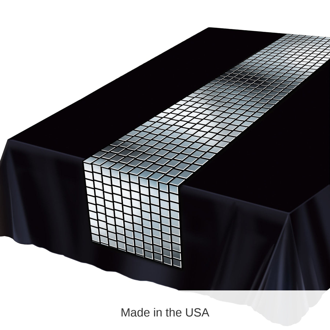 12 Pack Bulk Metallic Disco Ball Table Runner
