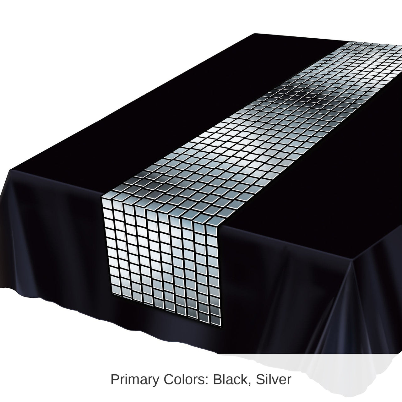 12 Pack Bulk Metallic Disco Ball Table Runner