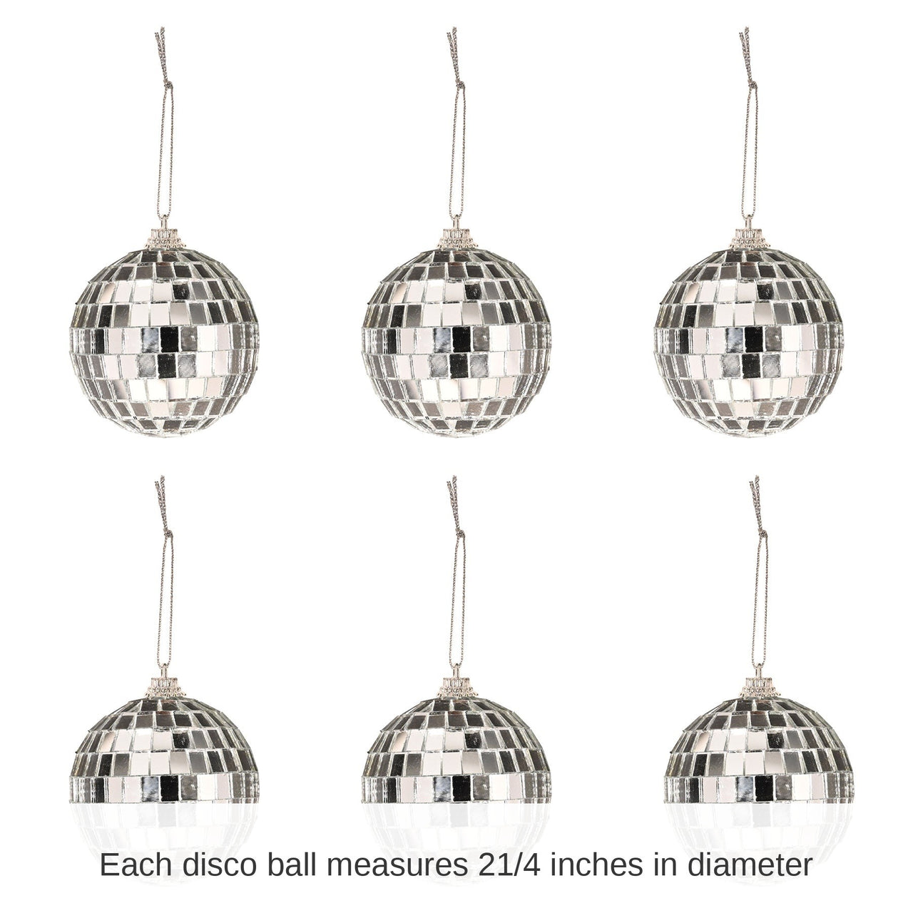 6 Pack Bulk 2.25 Inch Disco Balls