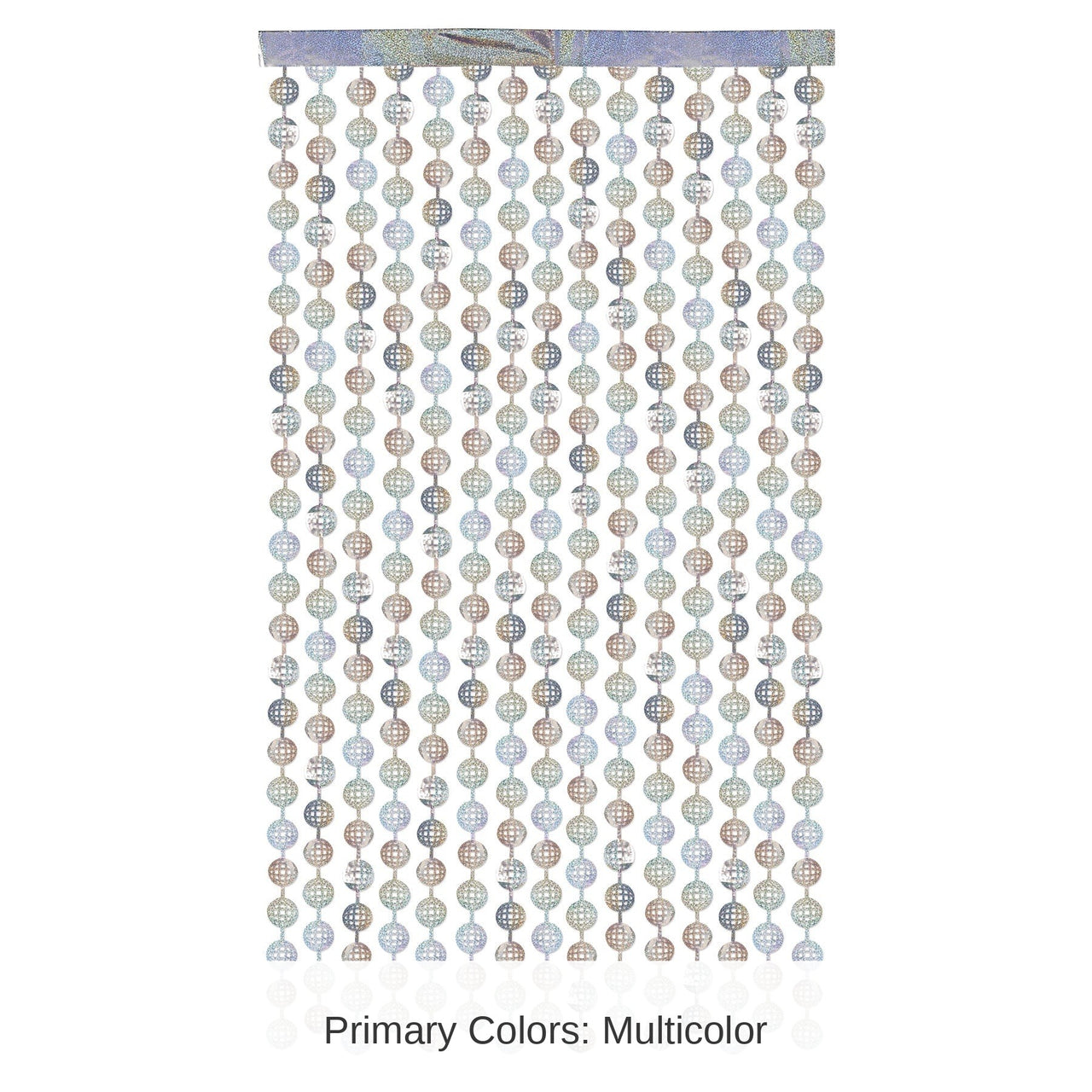 12 Pack Bulk Metallic Disco Ball Curtain