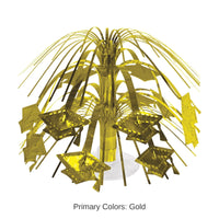 12 Pack Bulk Gold Grad Cap Mini Cascade Centerpiece