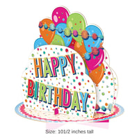 12 Pack Bulk 3-D Happy Birthday Centerpiece