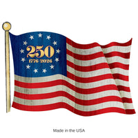 48 Pack Bulk Semiquincentennial Flag Cutouts Patriotic Decorations