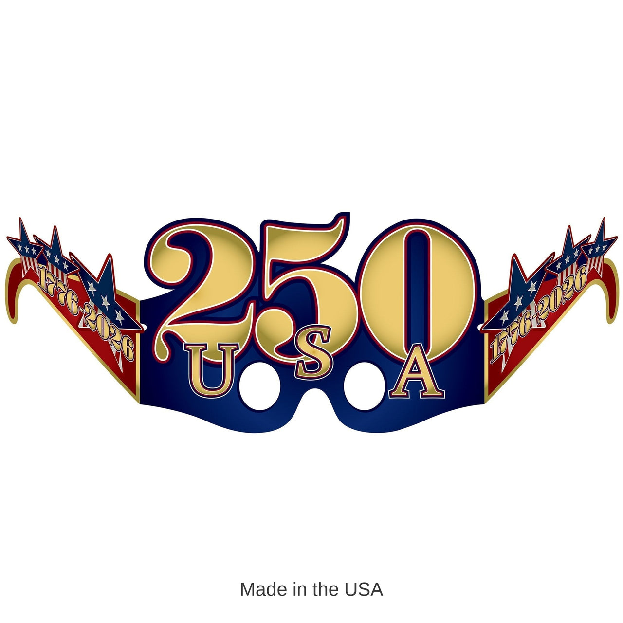 48 Pair Bulk Semiquincentennial Patriotic Eyeglasses