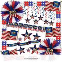 Semiquincentennial Patriotic Decorating Kit 30 Pieces