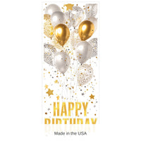 12 Pack Bulk Happy Birthday All-Weather Door Cover 6ft x 30in