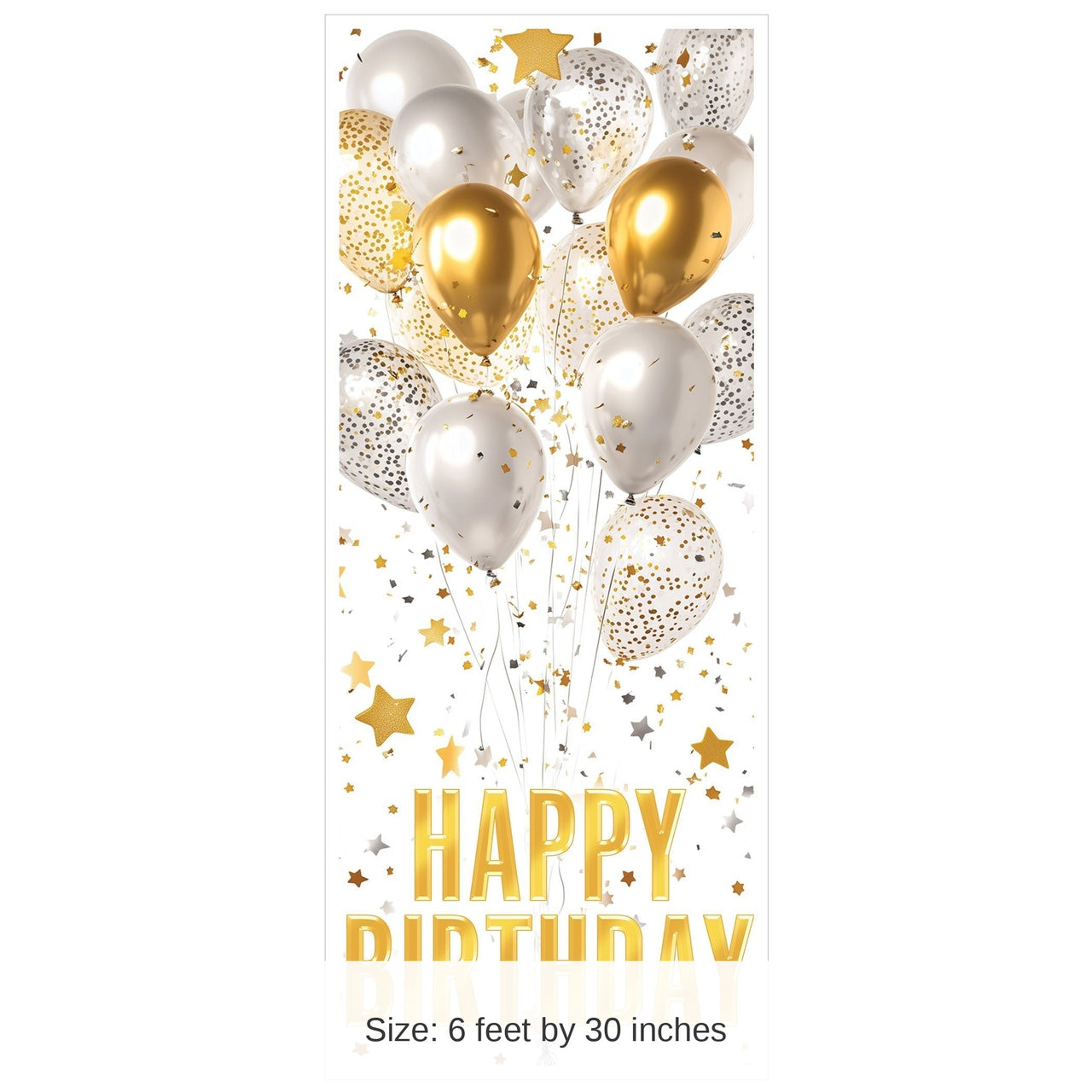 12 Pack Bulk Happy Birthday All-Weather Door Cover 6ft x 30in