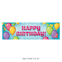 12 Pack Bulk Fabric Happy Birthday Banner Reusable Party Decoration