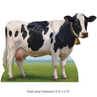 4 Pack Bulk Lifesize Cow Stand-Up Prop Farm & Western Decor