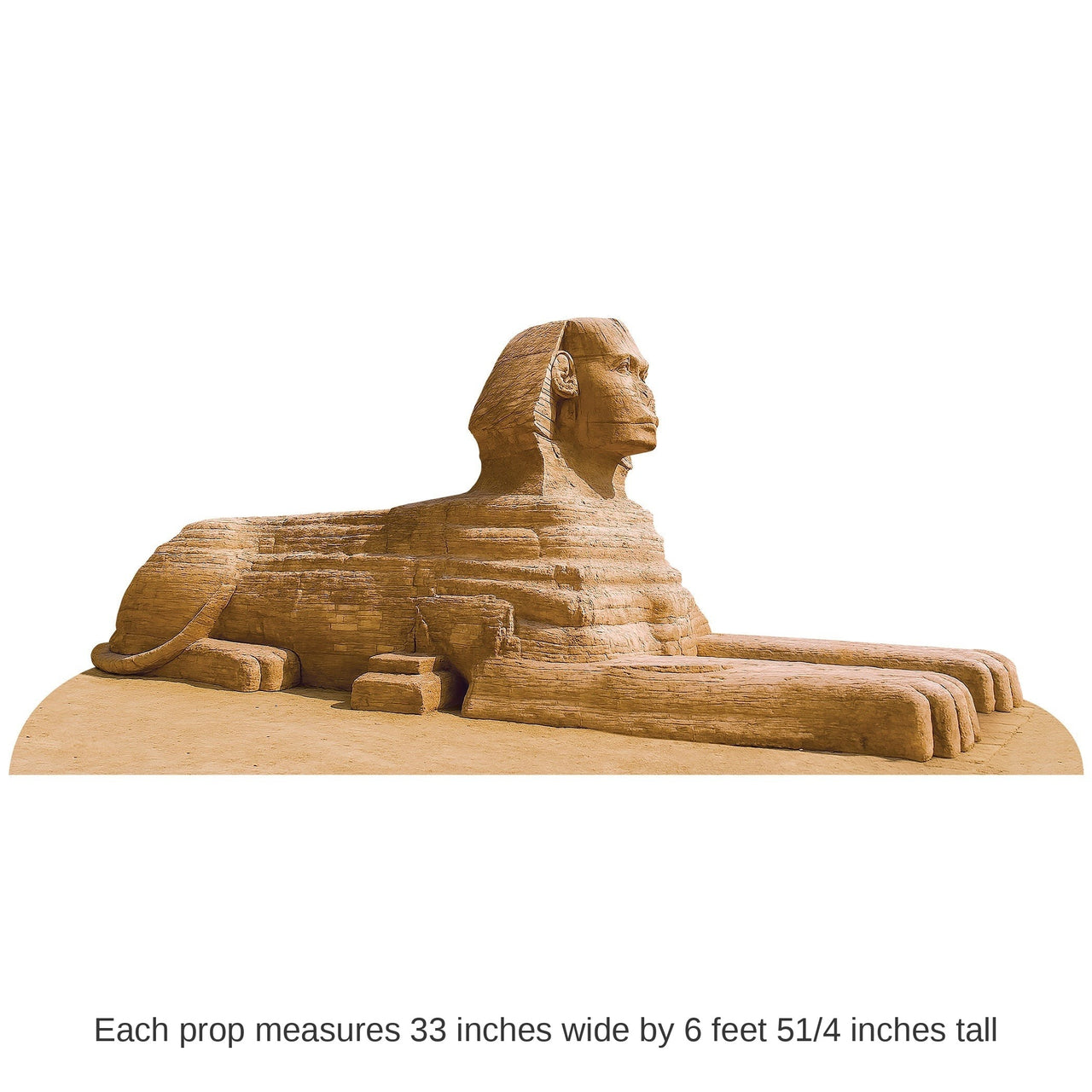 4 Pack Bulk Sphinx Stand-Up Prop Ancient Egypt Decor (33 inch x 67.25 inch)