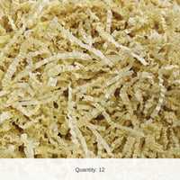 12 Pack Bulk Ivory Paper Shreds 2oz for Gifting & Decor