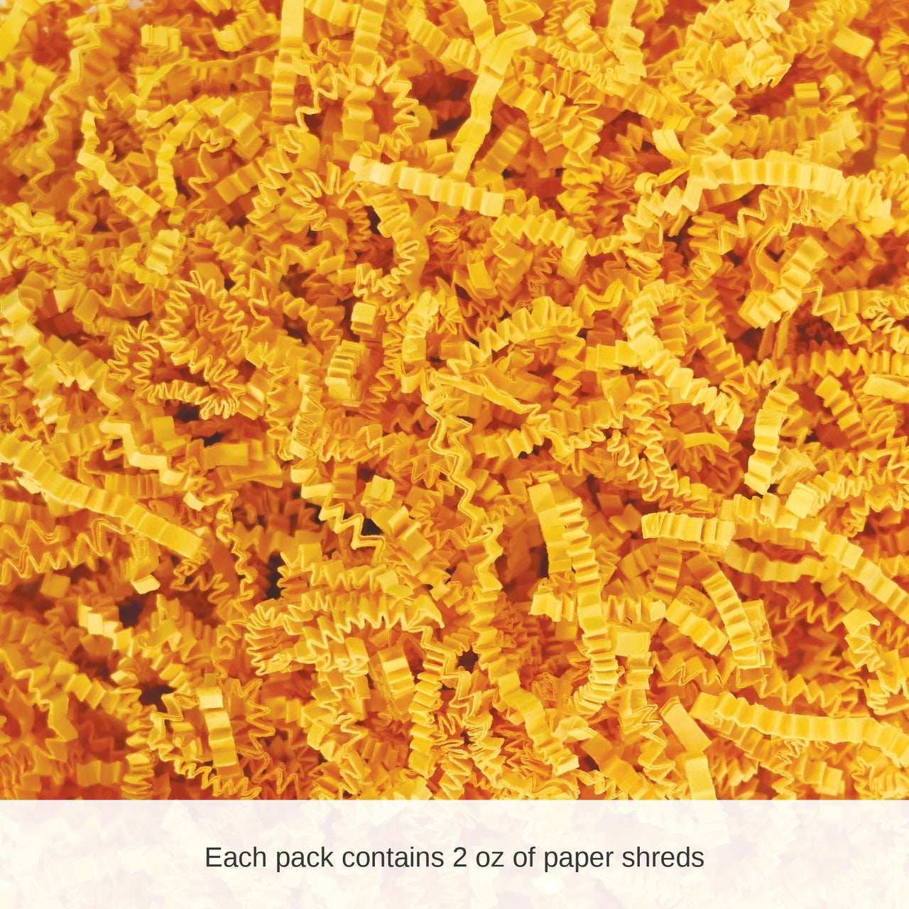 12 Pack Bulk Yellow Paper Shreds 2oz Gift Basket Filler