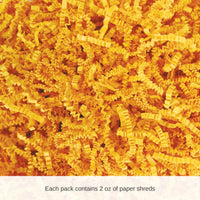 12 Pack Bulk Yellow Paper Shreds 2oz Gift Basket Filler