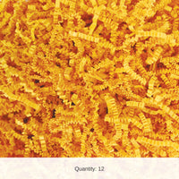 12 Pack Bulk Yellow Paper Shreds 2oz Gift Basket Filler