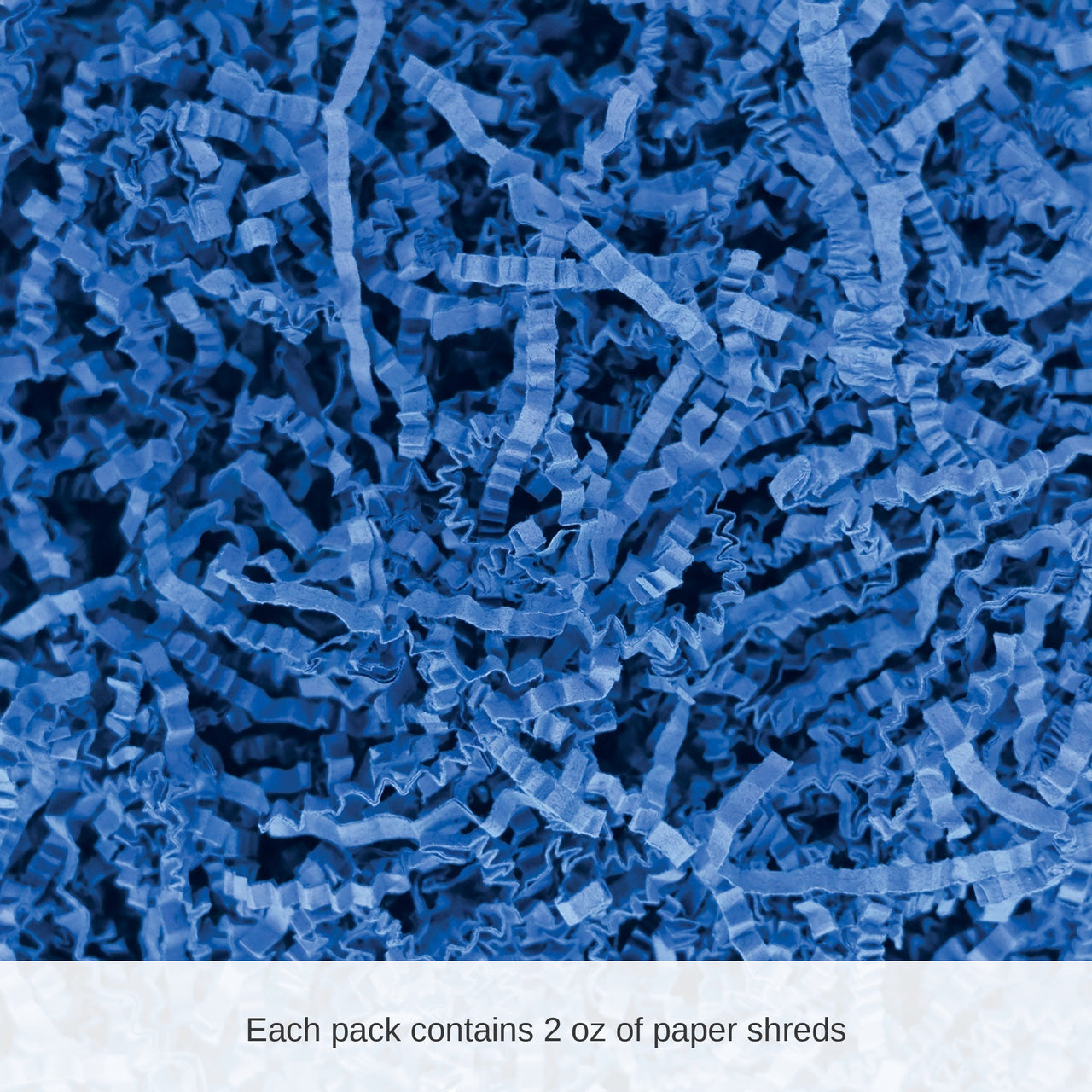 12 Pack Bulk Bright Blue Paper Shreds 2 oz Bag for Gifts & Crafts