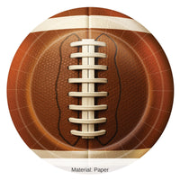 96 Pack Bulk Football Party Plates 9 Inch Dinner Plates