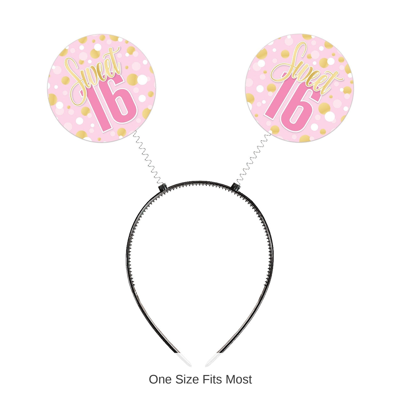 12 Pack Bulk Sweet 16 Boppers Headband Birthday Accessory