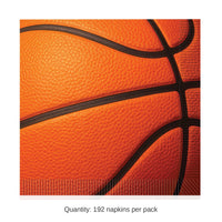 192 Pack Bulk Basketball Luncheon Napkins 2-Ply Sports Party Napkins
