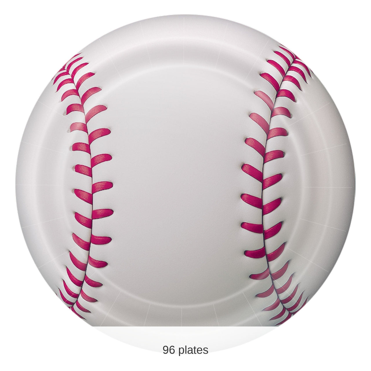 96 Pack Bulk 9 inch Baseball Party Plates Set of 8 Sports-Themed Dinnerware