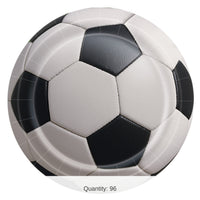 96 Pack Bulk Soccer Party Plates 9 Inch Dinner Plates