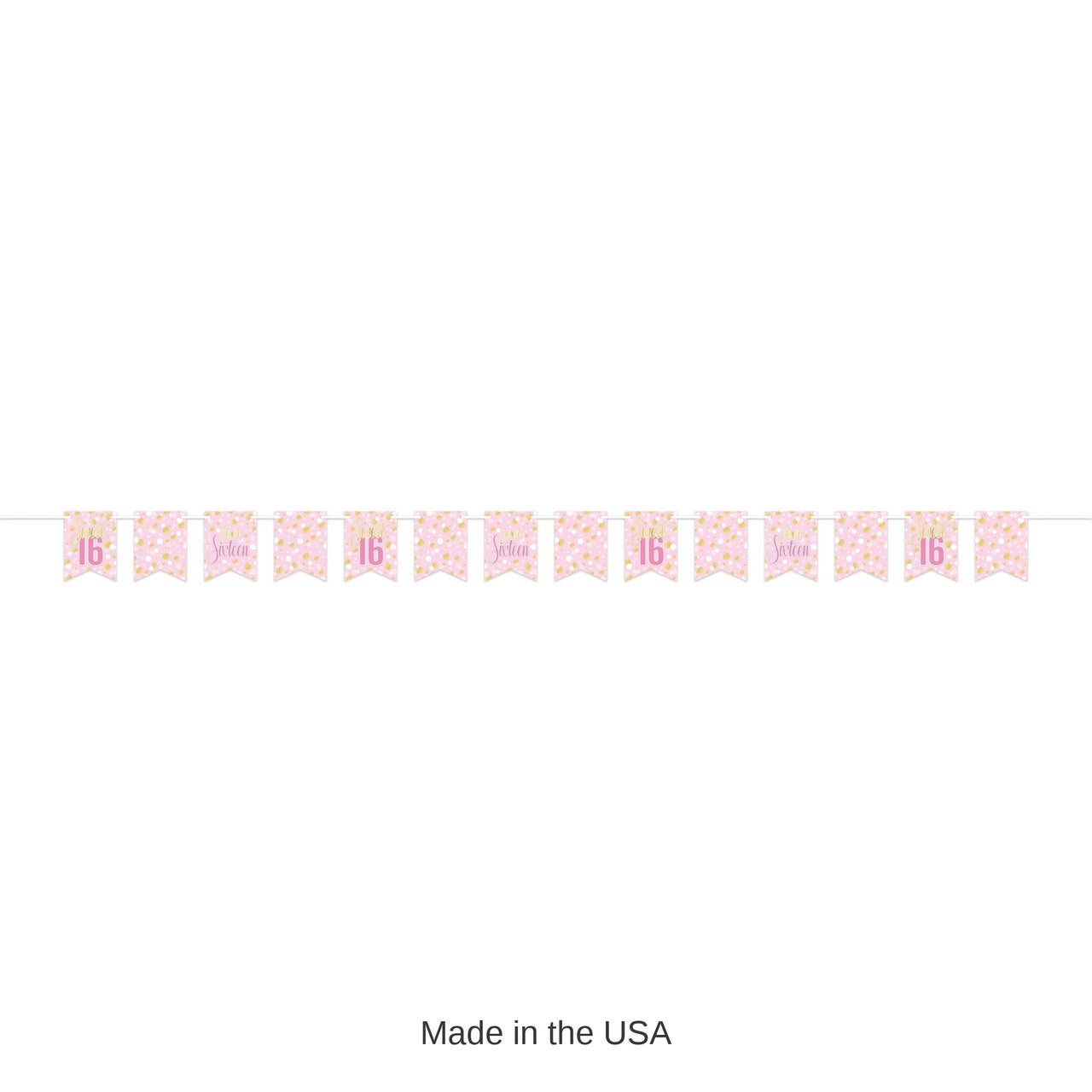 12 Pack Bulk Sweet 16 Streamer 6in x 8ft Birthday Party Banner