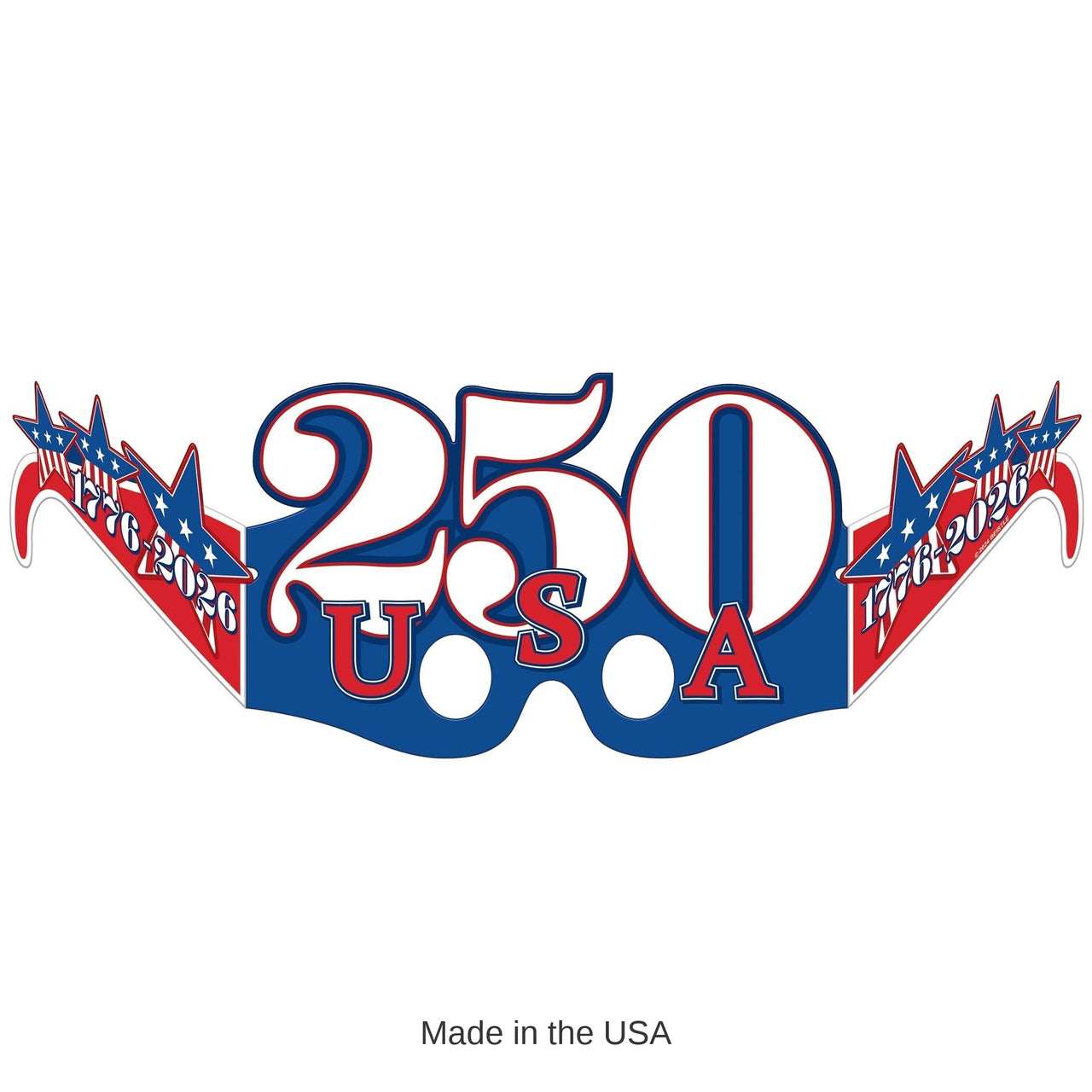 48 Pair Bulk Semiquincentennial Patriotic Eyeglasses