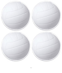 48 Pack Bulk Volleyball Round Plastic Placemats 13 inch