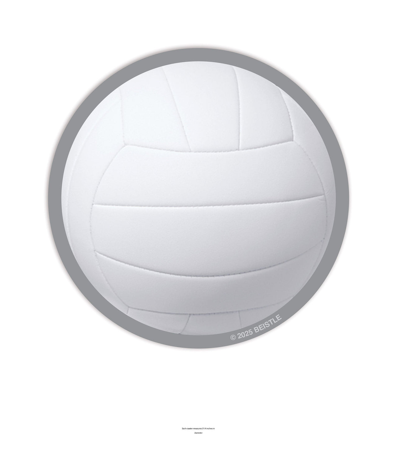 96 Pack Bulk Volleyball Coasters Sports Party Tableware