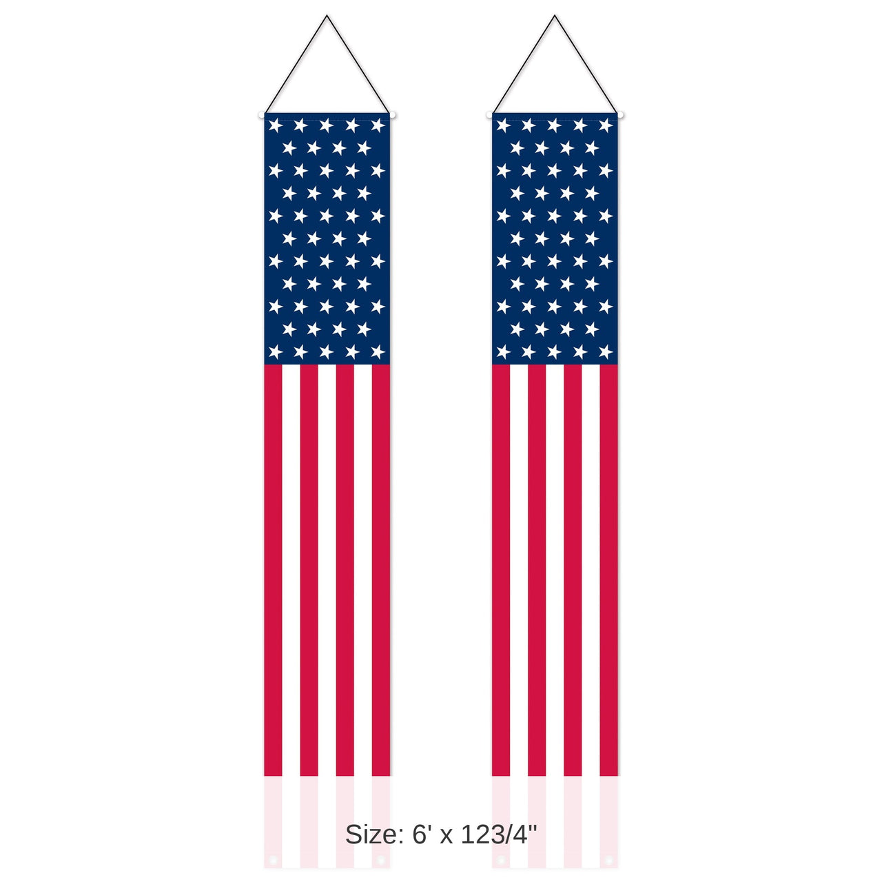 12 Pack Bulk Stars & Stripes Patriotic Door Panel Set Indoor/Outdoor