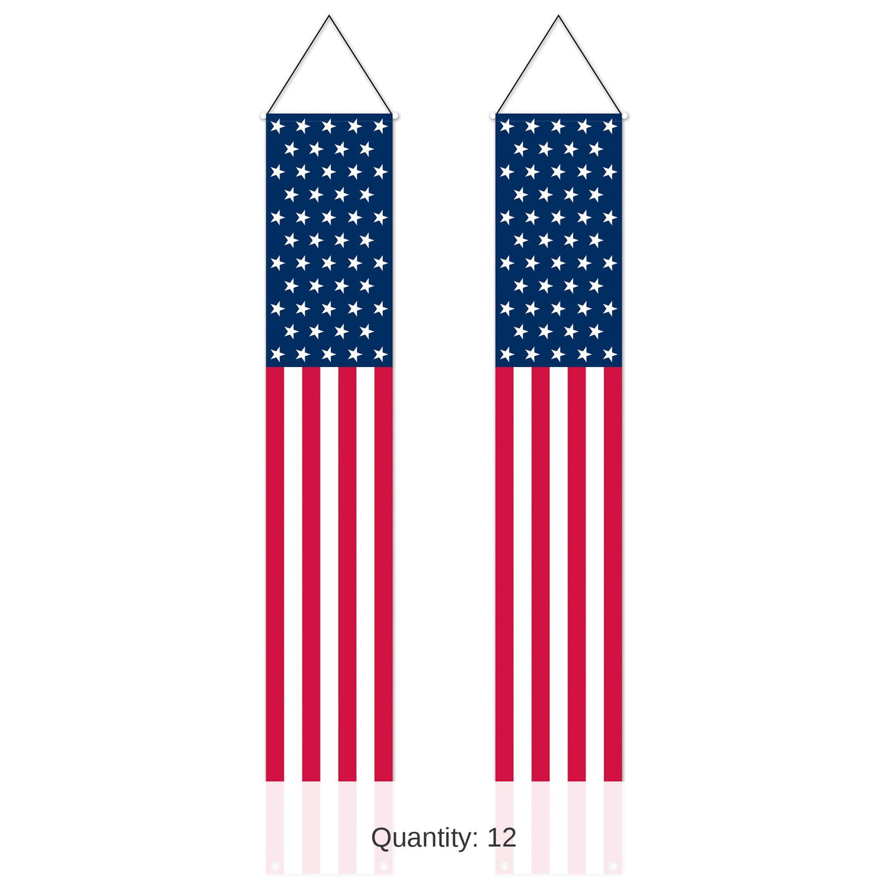 12 Pack Bulk Stars & Stripes Patriotic Door Panel Set Indoor/Outdoor