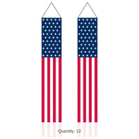 12 Pack Bulk Stars & Stripes Patriotic Door Panel Set Indoor/Outdoor