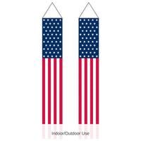 12 Pack Bulk Stars & Stripes Patriotic Door Panel Set Indoor/Outdoor