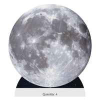 4 Pack Bulk Moon Stand-Up Prop 4ft Tall Space Decoration