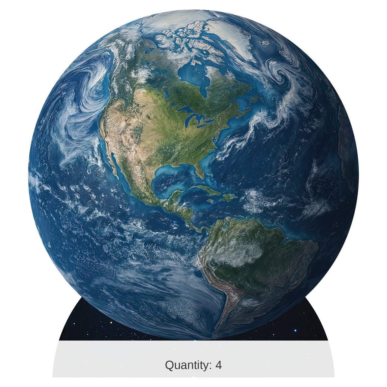 4 Pack Bulk Giant Earth Stand-Up Prop Space & Educational Decor