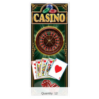 12 Pack Bulk Casino High Roller All-Weather Door Cover 6ft x 30in