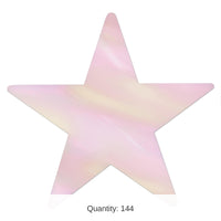 144 Pack Bulk Metallic Star Party Cutouts opalescent