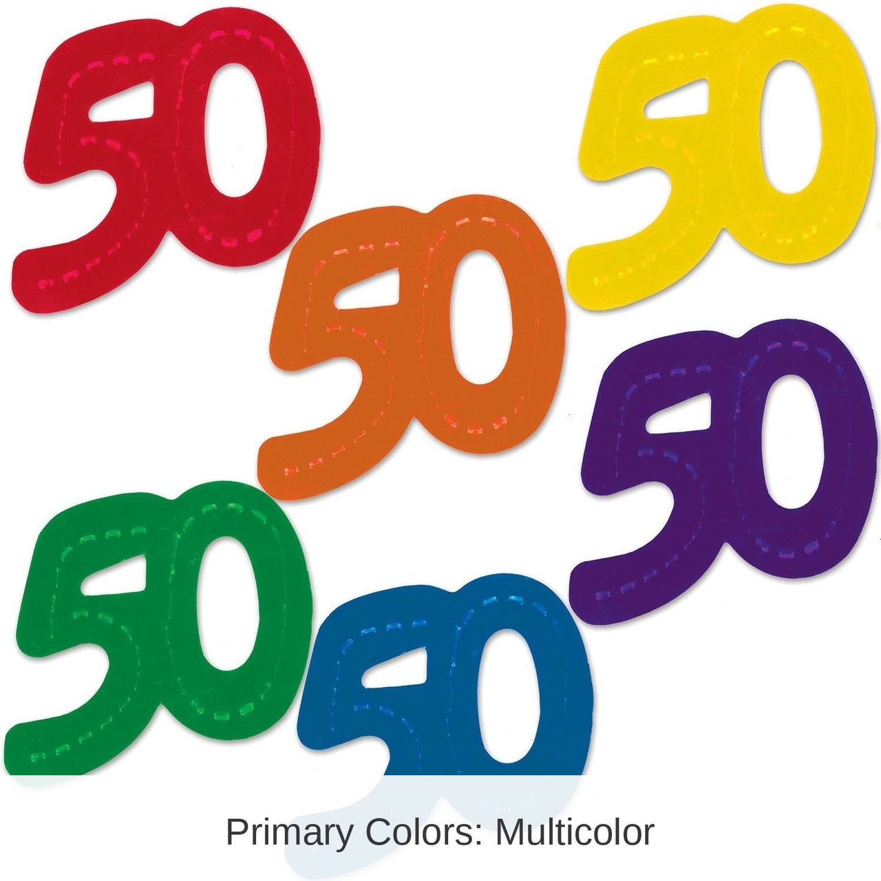 144 Piece Bulk Jumbo 50th Birthday Confetti