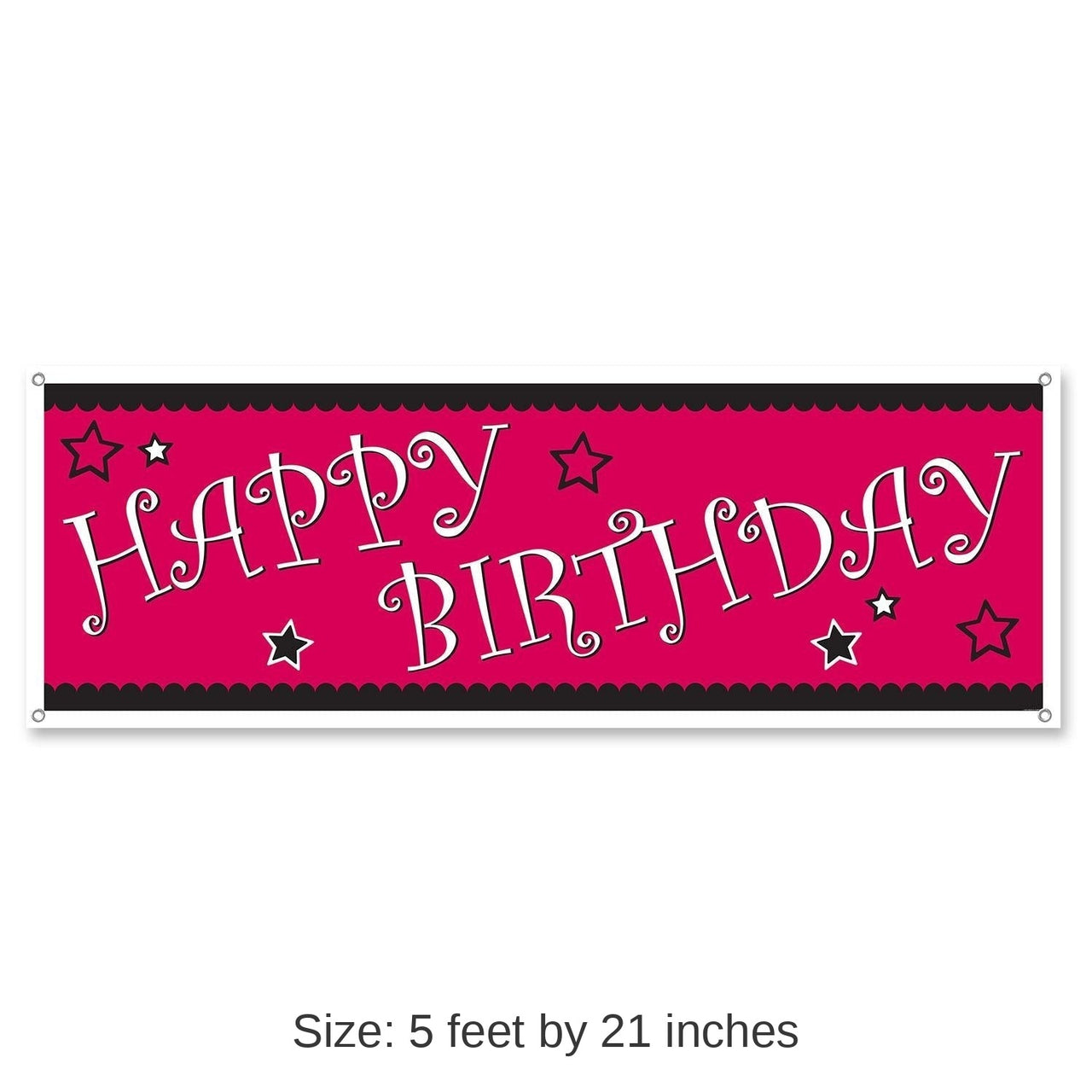 12 Pack Bulk Happy Birthday Party Sign Banner