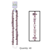 48 Pack Bulk It's A Girl Bead Necklaces
