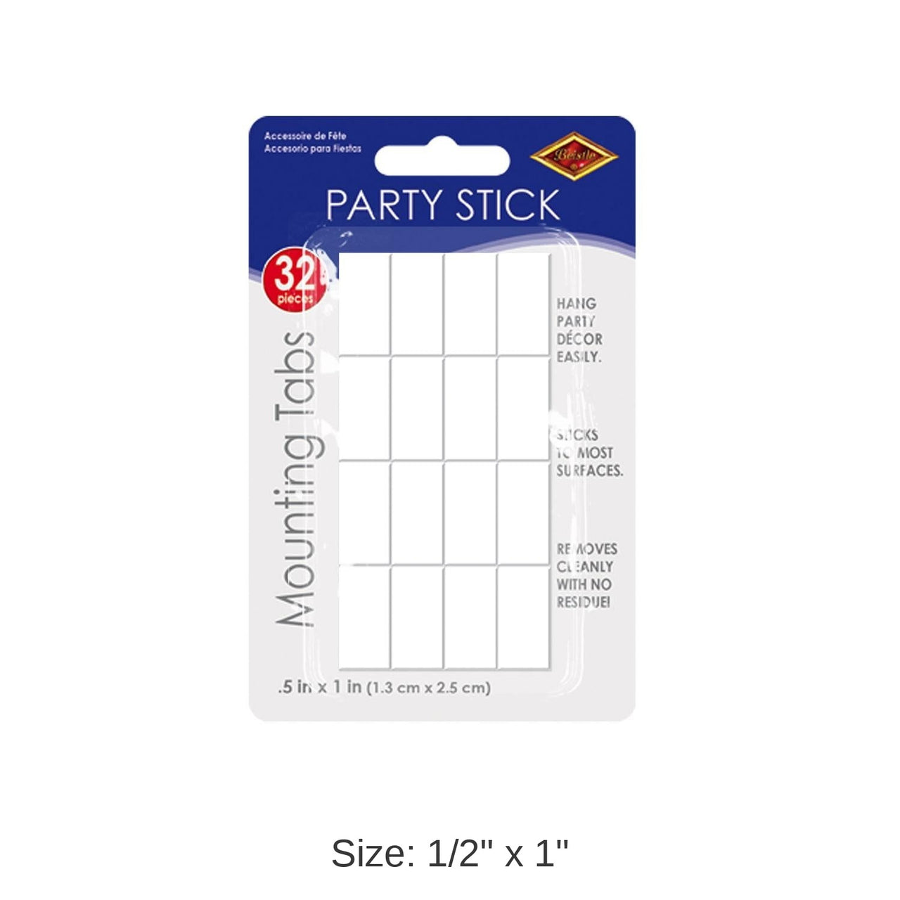 384 Pack Bulk Party Stick Mounting Tabs