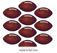 240 Pack Bulk Mini Football Party Cutouts