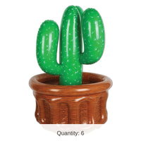 6 Pack Bulk Fiesta Inflatable Cactus Cooler