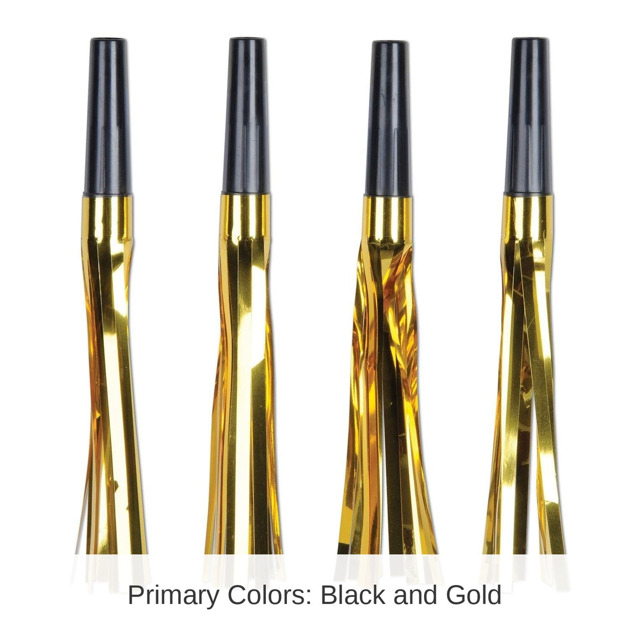 96 Pack Bulk New Year's Eve Squawkers black/gold