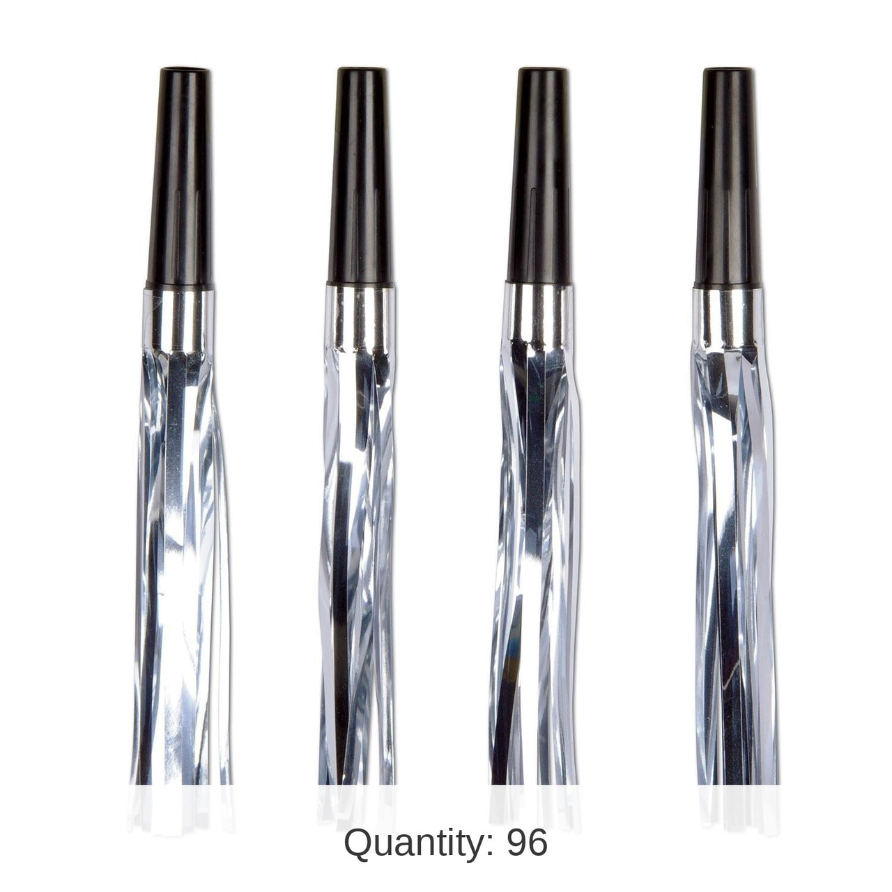96 Pack Bulk New Year's Eve Squawkers black/silver - black/silver