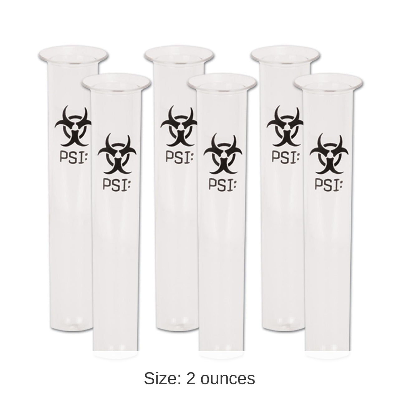 72 Pack Bulk PSI Test Tube Party Shot Glasses