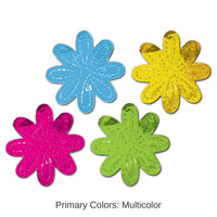 48 Piece Bulk Metallic Flower Party Silhouettes