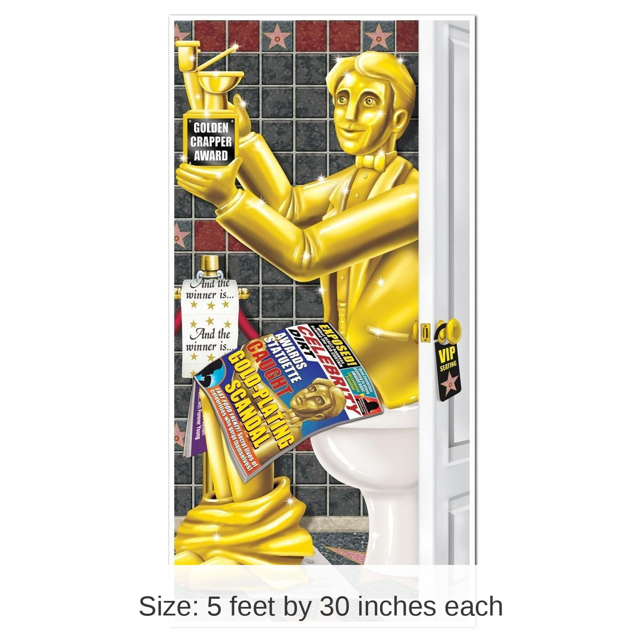 12 Pack Bulk Awards Night Restroom Party Door Cover