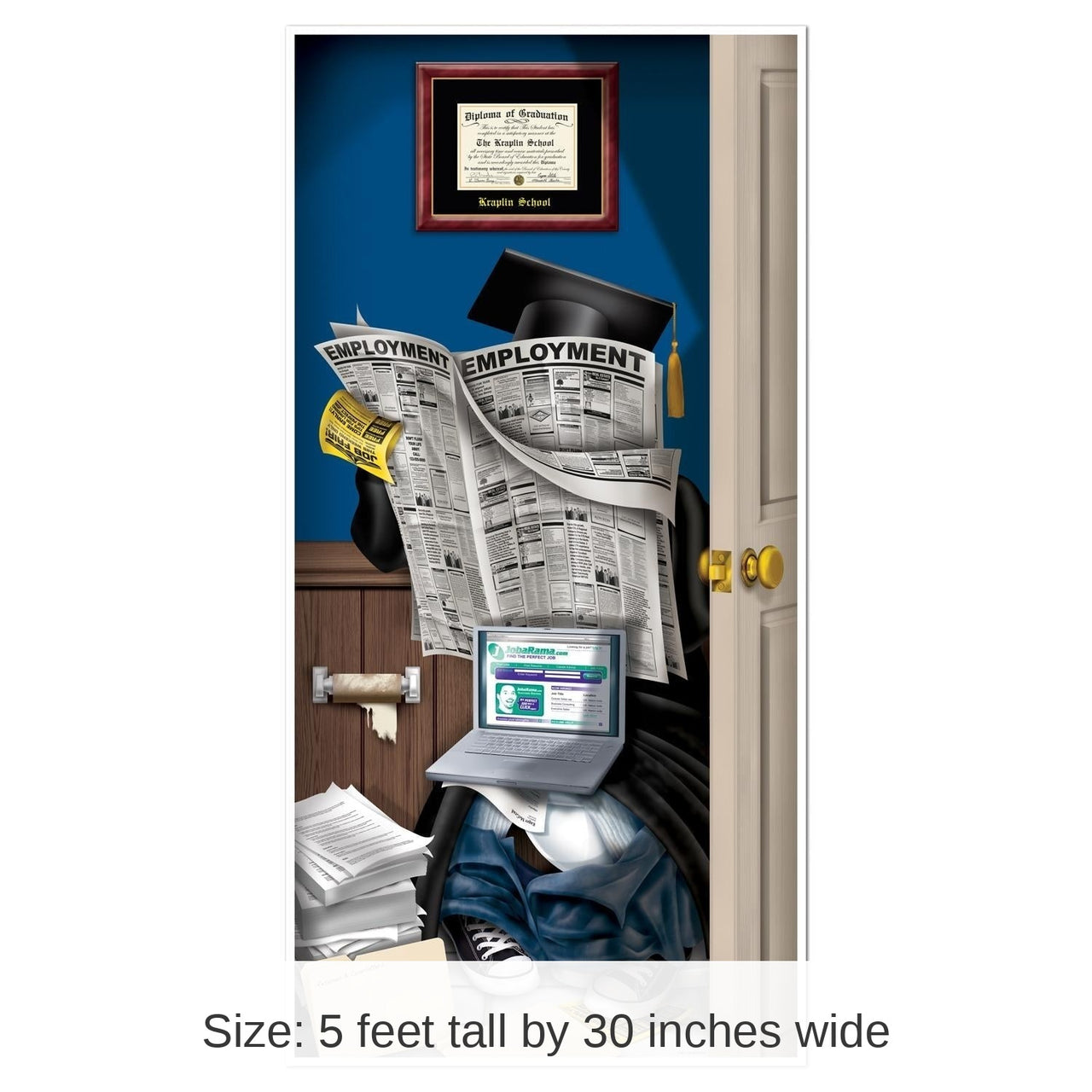 12 Pack Bulk Graduate Restroom Door Cover