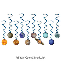 60 Piece Bulk Solar System Party Whirls